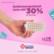 Anticoncepcional com até 30% de desconto