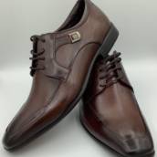 SAPATO SOCIAL COURO MOGNO C/ METAL