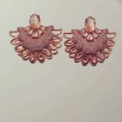 Brinco de ouro rose