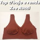Top com renda e bojo sem aro - Moda Íntima Feminina