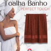 Toalha Banho Felpuda - Toquio Vermelha