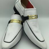SAPATO SOCIAL BRANCO C/ FIVELA
