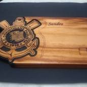 Tábua de carne personalizada com símbolo do CORINTHIANS