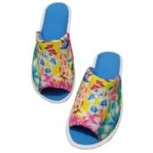 Chinelo De Quarto Aberto Feminino Floral Cod 73