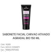 Agradal Sabonete Liquido Facial Carvao Ativado