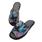 Chinelo De Quarto Aberto Feminino Floral Cod 72