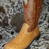 Bota de Couro de Avestruz
