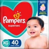 Fralda Pampers Descartável Supersec XG – 40 Unidades