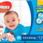 Fralda Infantil Huggies c/ 54 Tripla Proteção MD
