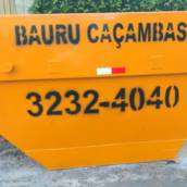 Caçamba estacionária de 5m³ em Bauru