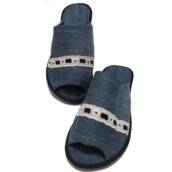 Chinelo De Quarto Jeans Com Sola De Borracha Similar Havaianas