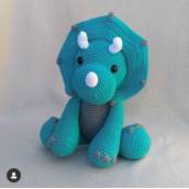 Dinossauro em Amigurumi