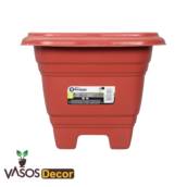 VASOS QUADRADOS MARROM