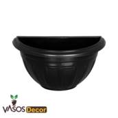 VASO DE PAREDE FLORENCA PRETO