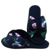 Chinelo De Quarto Franzido Feminino Floral Cod 67