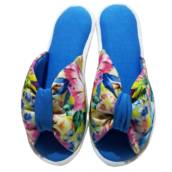 Chinelo De Quarto Franzido Feminino Floral Cod 73