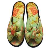 Chinelo De Quarto Franzido Feminino Floral Cod 75