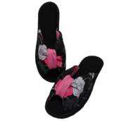 Chinelo De Quarto Franzido Feminino Floral Cod 81