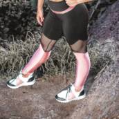 Calça Legging Mergê Com Tela 