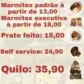Marmitas, self service e prato feito