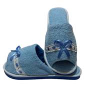 Chinelo De Quarto Aberto Feminino Atoalhado