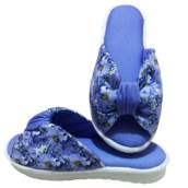 Chinelo De Quarto Feminino Franzido Sola Tipo Anabela Cod 02