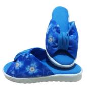 Chinelo De Quarto Feminino Franzido Sola Tipo Anabela Cod 11
