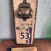 Kit Abridor de Garrafas Magnético p/ Parede e Abridor Manual Herbie