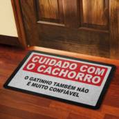 Tapete Capacho Eco Cuidado com o Cão e Gato
