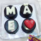 Doces em coração para o dia das Mães 