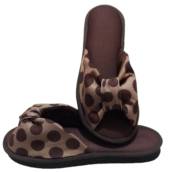 Chinelo De Quarto Sola Tipo Anabela Bolinha Cod 12
