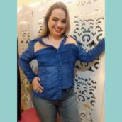 Camisê devorê com tule 46/ 50/54  