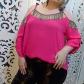 Blusa Ciganinha, Ombro a Ombro  - Plus Size 