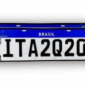 Placa Mercosul - Automóvel (Par)