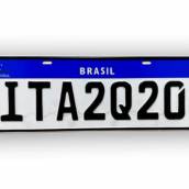 Placa Mercosul - Automóvel (Unidade)