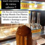 Churros no estacionamento da Loja Mundo Das Plantas