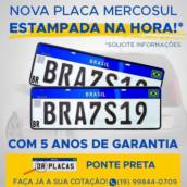 Placas Padrão Mercosul