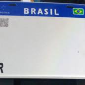 Placa de Moto - Placa Mercosul 