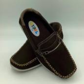 Mocassim Nobuck Couro Café