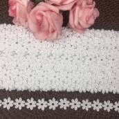 Renda Guipir Flor Branca 