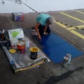 Pintura em Posto de Gasolina