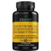 Óleo de Cártamo, Óleo de Coco e Óleo de Chia com Cromo e Vitamina E - 60 Cápsulas - Bioklein