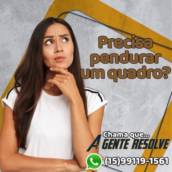 Fixação de quadro decorativo