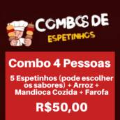 Combos de Espetinhos 4 Pessoas R$50,00