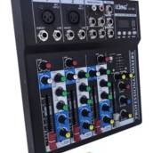 Mesa De Som 4 Canais Bluetooth Mixer Player Usb Digital Lelong LE-708