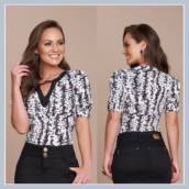 Blusa Estampada Titanium Jeans Moda Evangélica