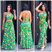 Conjunto Estampado na cor Verde em Bauru