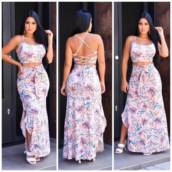 Conjunto estampado na cor rose em Bauru