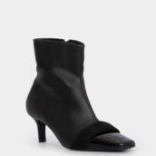 Ankle Boot Preta Det. Nobuck