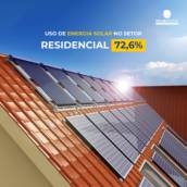 Instalação residencial de painel solar